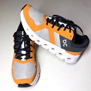 ON Running Men’s Cloudrunner Frost/Turmeric Running Shoes Size- 8